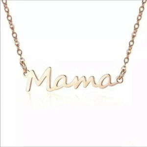 Pretty MAMA Necklace in Gold or Rose Gold NWT